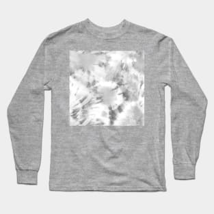 Light Gray Pastel Tie-Dye Long Sleeve T-Shirt